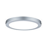 Rundes LED-Deckenpanel aus silbernem Aluminium mit weißem Licht für moderne Raumbeleuchtung