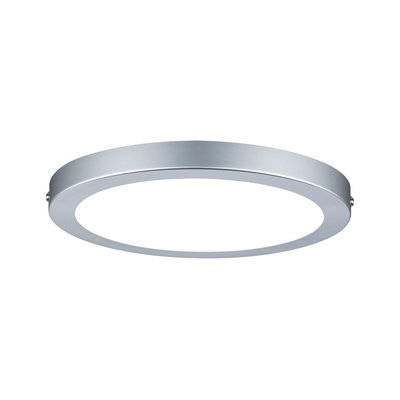 Rundes LED-Deckenpanel aus silbernem Aluminium mit weißem Licht für moderne Raumbeleuchtung
