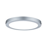 Rundes LED-Deckenpanel aus silbernem Aluminium mit weißem Licht für moderne Raumbeleuchtung