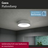 Casca witte plafondlamp voor badkamer met gelijkmatig licht en strak modern ontwerp