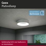 Casca witte plafondlamp voor badkamer met gelijkmatige lichtverdeling en modern design