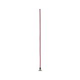 Rode kabel met zwarte connector en zilveren metalen fitting voor LED-verlichtingssystemen