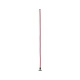 Red cable with black connector and silver metal socket for LED lighting systems