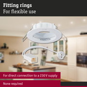 Premium Downlight IP44 round 79mm GU5,3 max. 50W 230/12V dimmable White