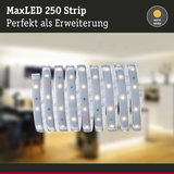 MaxLED 250 Strip LED-Lichtband mit warmweißem Licht, flexibel für Wohnraumbeleuchtung Erweiterung