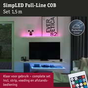 1,5 m LED-strip set met beschermkap en afstandsbediening voor sfeerverlichting thuis