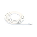 Flexible white LED light strip with cable for modern room lighting and decoration purposes.
