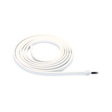 Flexible white LED light strip with cable for modern room lighting and decoration purposes.