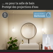 Miroir de salle de bain rond moderne avec protection IP44 contre les projections d'eau