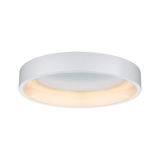 Ronde witte LED-plafondlamp met warm wit licht en modern design voor woonruimtes