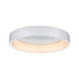 Round white LED ceiling light with warm white glow and modern design for living spaces