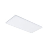Rectangular white LED ceiling light with slim plastic design for modern indoor lighting