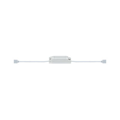 White LED connector with cables for flexible indoor lighting installations