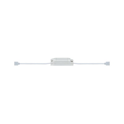 White LED connector with cables for flexible indoor lighting installations