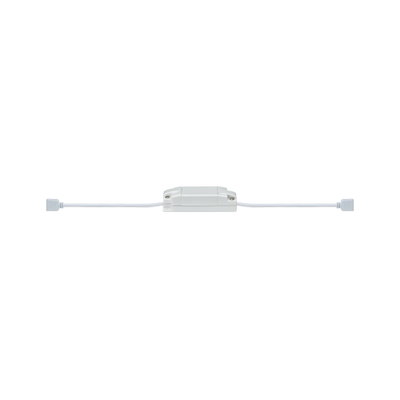 White LED connector with cables for flexible indoor lighting installations