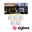 LumiTiles LED Fliesen Smart Home Zigbee 3.0 Square 5er-Set IP44 100x10mm 5x12lm 230/12V 5x0,8W dimmbar RGBW+ Weiß Kunststoff/Aluminium Badezimmer mit dimmbaren LED-Wandlichtern in warmem und kaltem Licht, Zigbee kompatibel.