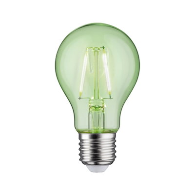 Ampoule LED verte avec culot E27 en verre pour éclairage économique à domicile
