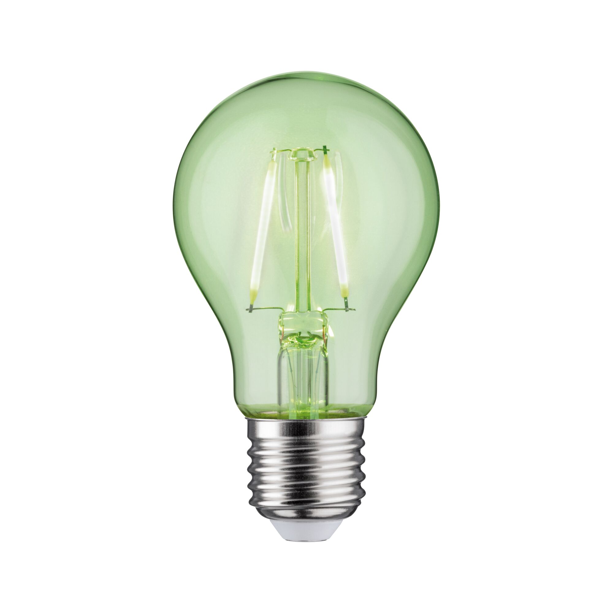 LED-gloeilamp Filament E27 230V 170lm 1,1W 4900K Groen Groene LED-lamp met E27-fitting van glas voor energiezuinige verlichting thuis