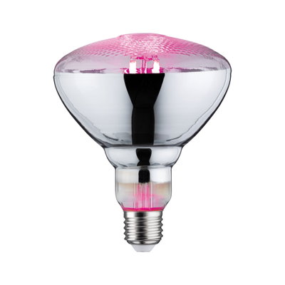 Ampoule en verre transparent E27 avec effet lumineux rose pour éclairage décoratif