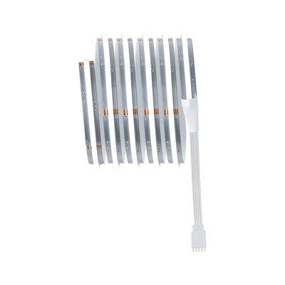 Flexible LED light strip with white illumination and 4-pin connector for versatile lighting accents