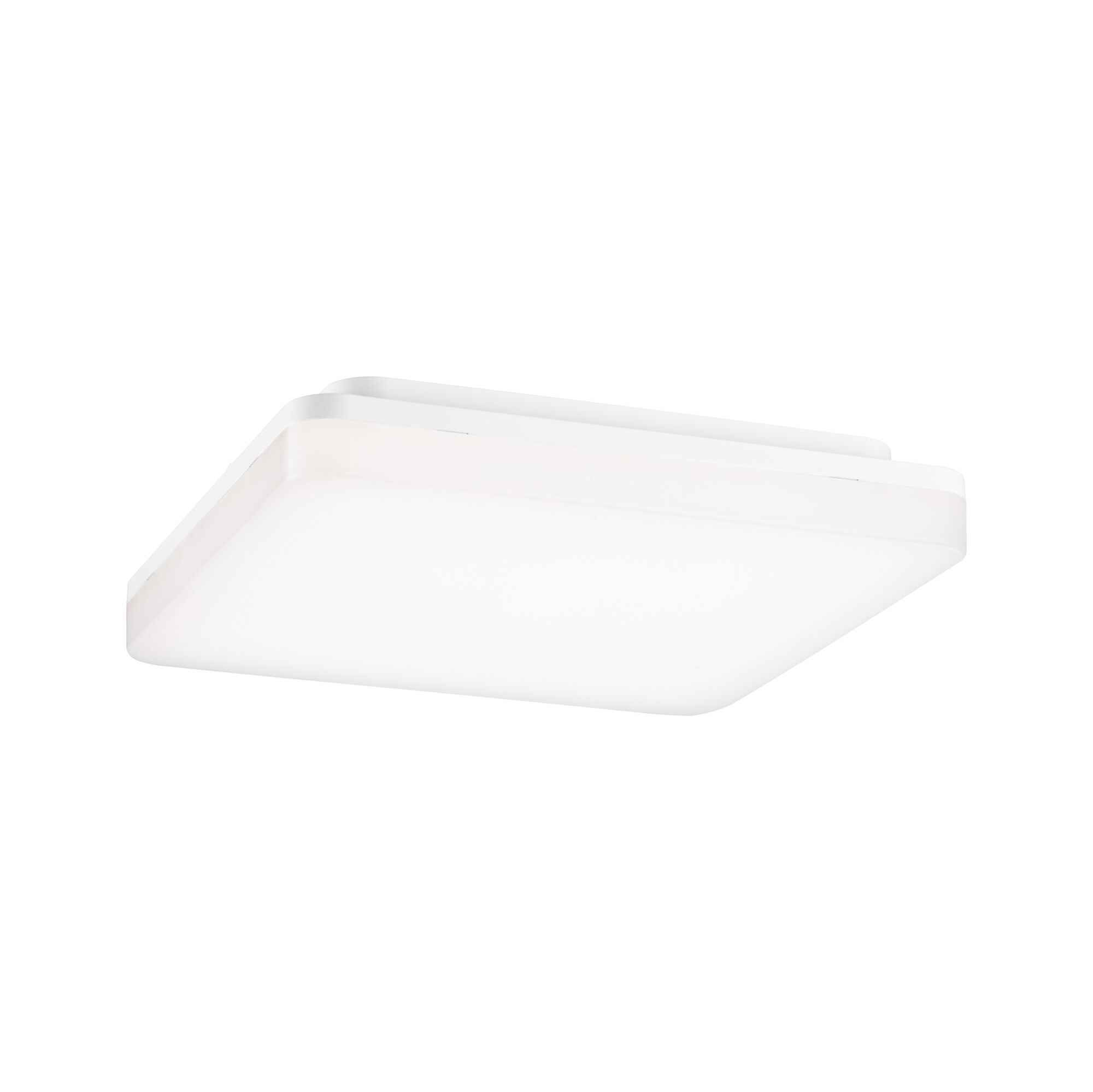 Plafonnier LED carré moderne en plastique blanc pour un éclairage économique de la pièce