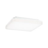 Plafonnier LED carré moderne en plastique blanc pour un éclairage économique de la pièce