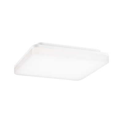 Plafonnier LED carré moderne en plastique blanc pour un éclairage économique de la pièce