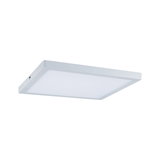 Flaches quadratisches LED-Deckenpanel in Weiß mit Aluminiumrahmen für moderne Raumbeleuchtung