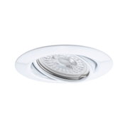Weißer Einbaustrahler aus Metall mit klarem Glas und LED-Licht für moderne Innenbeleuchtung