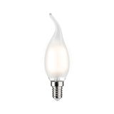 Flame-shaped clear glass bulb with E14 base for decorative LED lighting and ambient effects
