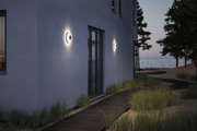Applique d'extérieur LED Aureva IP65 rond 220mm 2200 - 4000K 20,5W 1730lm 230V Anthracite/Blanc Polycarbonate