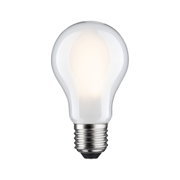 Klassische LED-Glühbirne mit E27-Fassung in Weiß für energiesparende Beleuchtung