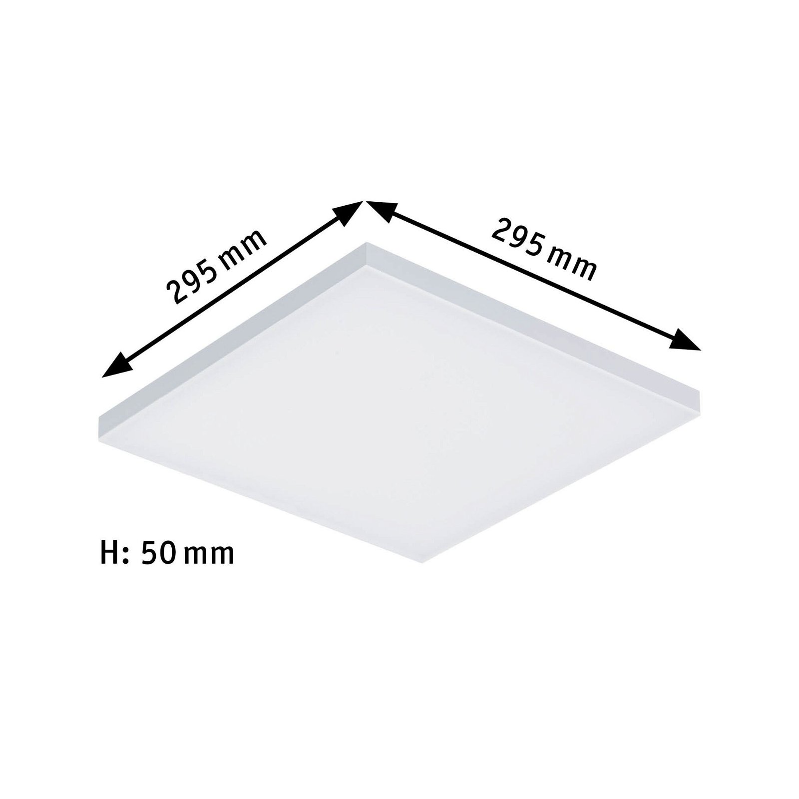 LED-paneel Velora hoekig 300x300mm 3000K Wit mat