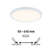 Rundes weißes LED-Deckenlicht mit warmweißem Licht für moderne Innenbeleuchtung