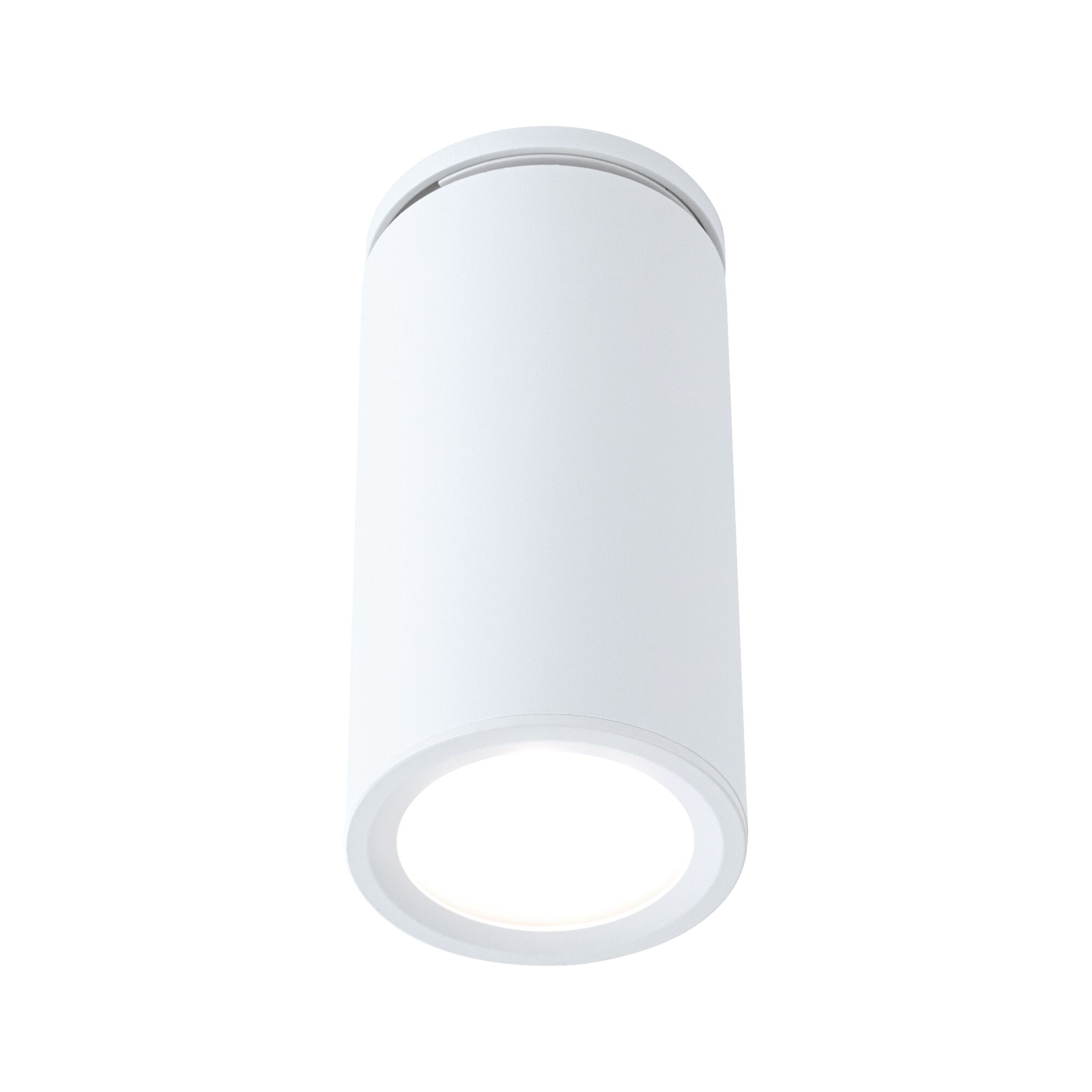 Modern white metal ceiling spotlight with round design for LED indoor lighting