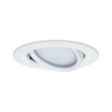 Spot encastré LED blanc en plastique avec tête orientable pour un éclairage flexible