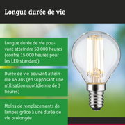 Ampoule LED avec durée de vie 3,5 fois plus longue qu’une lampe traditionnelle, éclairage durable