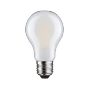 Klassische weiße Glühlampe mit Metallgewinde für energiesparende Beleuchtung im Haushalt