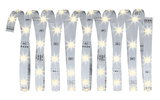 Bande LED flexible blanche avec lumières blanc chaud pour des solutions d'éclairage polyvalentes.