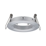 Ronde zilverkleurige metalen inbouwring met veerklemmen voor LED inbouwspots