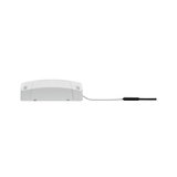 White plastic housing with cable for LED lighting, energy-efficient light technology