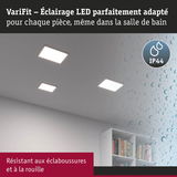 Éclairages LED blancs au plafond avec indice IP44, résistants aux éclaboussures et à la rouille pour salle de bain