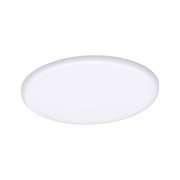 Round white LED ceiling light made of plastic for modern room lighting