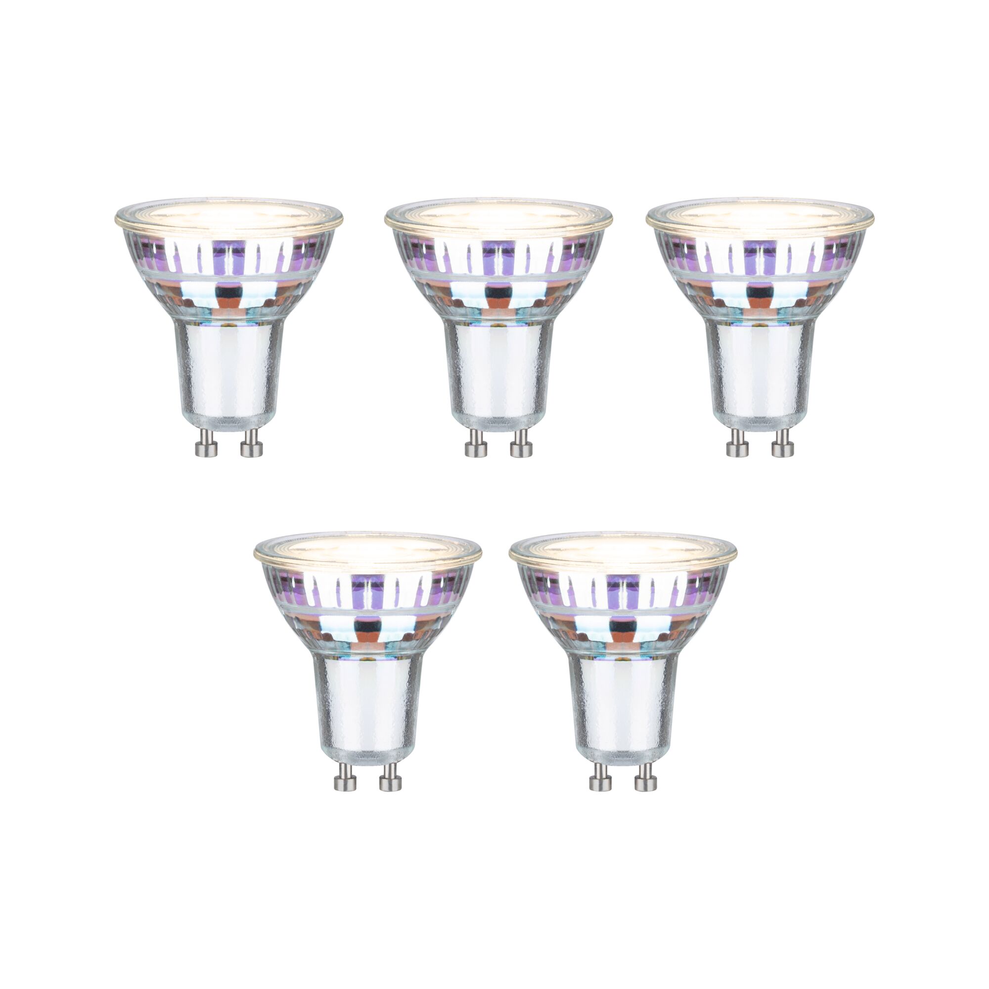 Eco-Line Bundle LED-reflector 5x450lm 5x2,5W 3000K Zilver