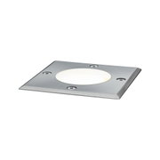 Spot encastré carré en acier inoxydable avec LED blanc chaud et quatre vis pour extérieur
