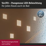 VariFit LED-Wandbeleuchtung in Weiß mit IP44 Schutz, spritzwassergeschützt und rostfrei für Badezimmer