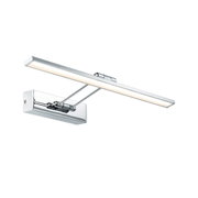 Moderne LED-Wandleuchte aus Chrom mit schmalem, länglichem Leuchtstab für Bad- und Spiegelbeleuchtung
