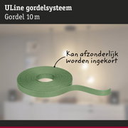 Groene ULine 10 m gordel van duurzaam materiaal voor veelzijdige bevestigingen en toepassingen