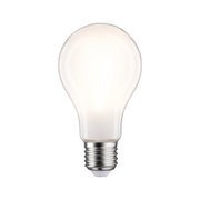 Leuchtende LED-Glühbirne mit E27-Fassung in klarer Glasoptik für energiesparende Beleuchtung