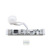 Capteur de mouvement blanc avec détecteur et circuit LED pour contrôle d'éclairage intelligent